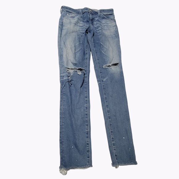 AG Adriano Goldschmied Legging Ankle Super Skinny Jeans Womens Size 27 Low Rise - Picture 2 of 7